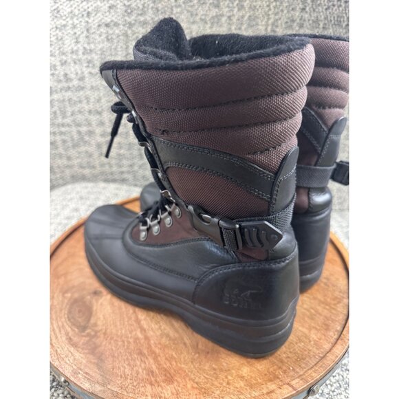 Sorel Mens NM1875-908 Waterproof Winter Boots Size 10 Black & Brown - Picture 5 of 14